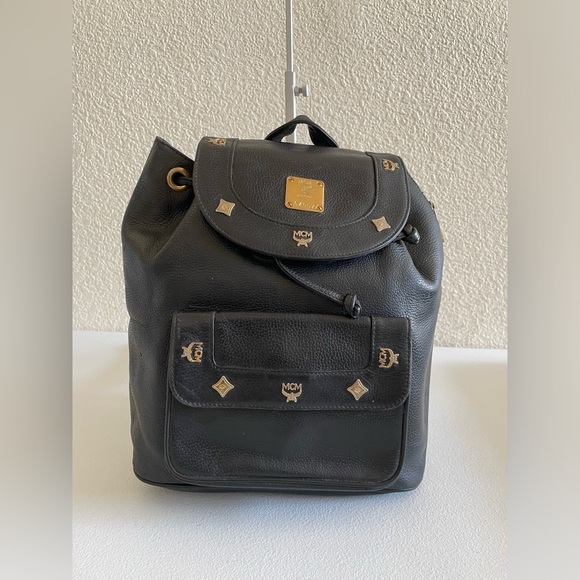 MCM vintage leather backpack
